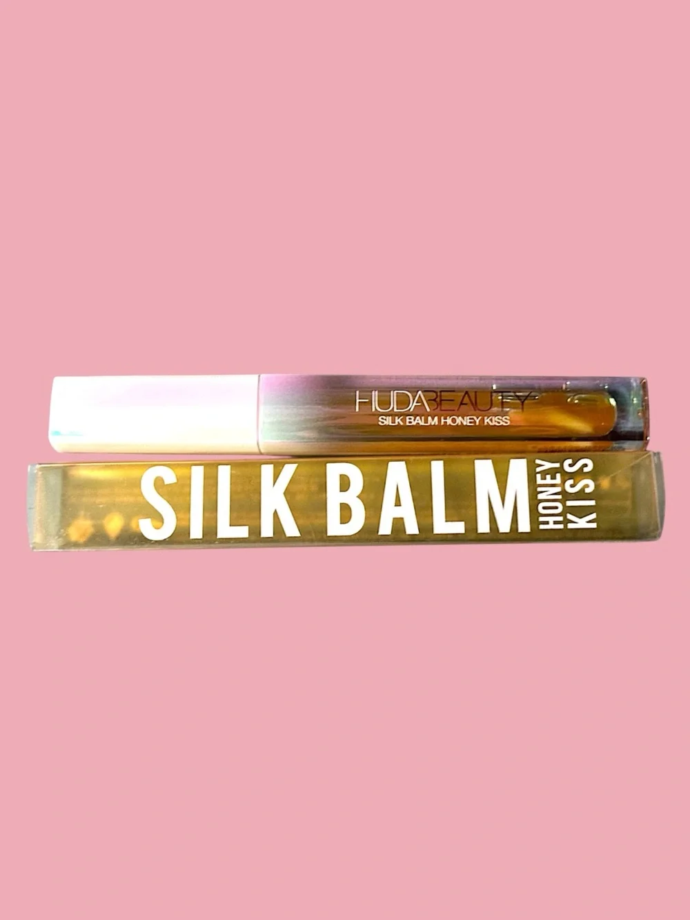 Huda Beauty Silk Balm Hydrating & Nourishing Lip Balm Queen Bee 0.11 Oz NWT $35